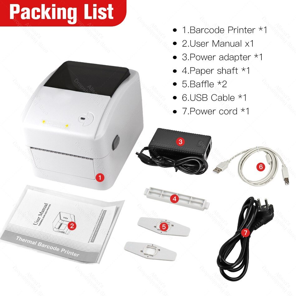 Máy in mã vạch nhiệt Xprinter XP 420B [USB + LAN] in được đơn hàng cho tất cả các sàn TMĐT