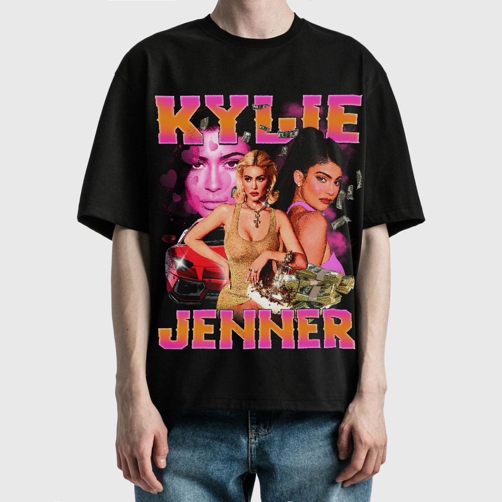 BLANK | Áo Thun KYLIE Tay Lỡ Unisex - Đen/Trắng Cổ Tròn