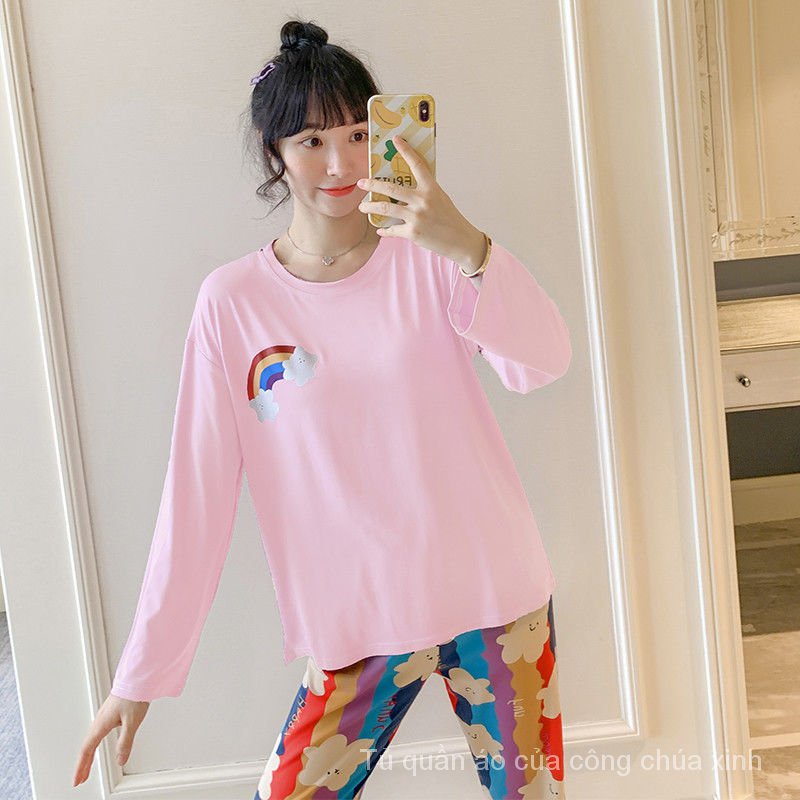 Bộ Đồ Ngủ Dài Tay Cỡ Lớn Thiết Kế Dễ Thương