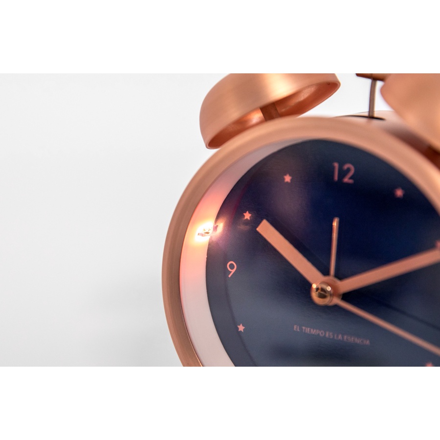 Đồng Hồ Để Bàn ARTBOX Hàn Quốc Bằng Kim Loại Mặt Nhám Màu Vàng Hồng (Lớn)