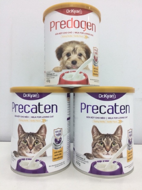 Sữa Bột Dinh Dưỡng Cho Mèo Precaten Dr.Kyan Hộp 400g và 110g