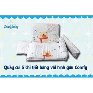 Bộ chăn gối quây cũi trẻ em Comfybaby SS020