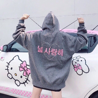 💧hoddie nỉ dây kéo heart