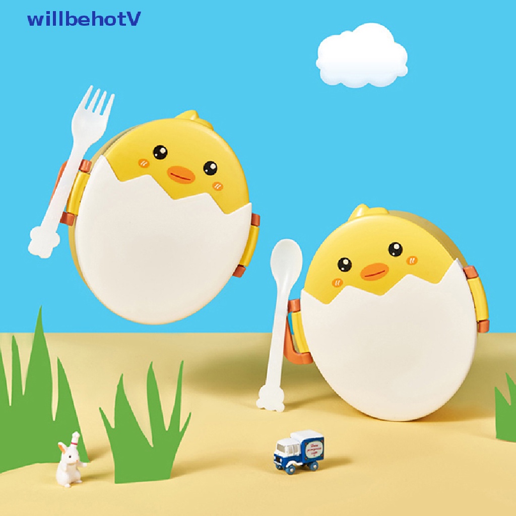 [WillbehotV] Hộp cơm Hình Hoạt Hình Cho Trẻ Em Đi Học [Mới]