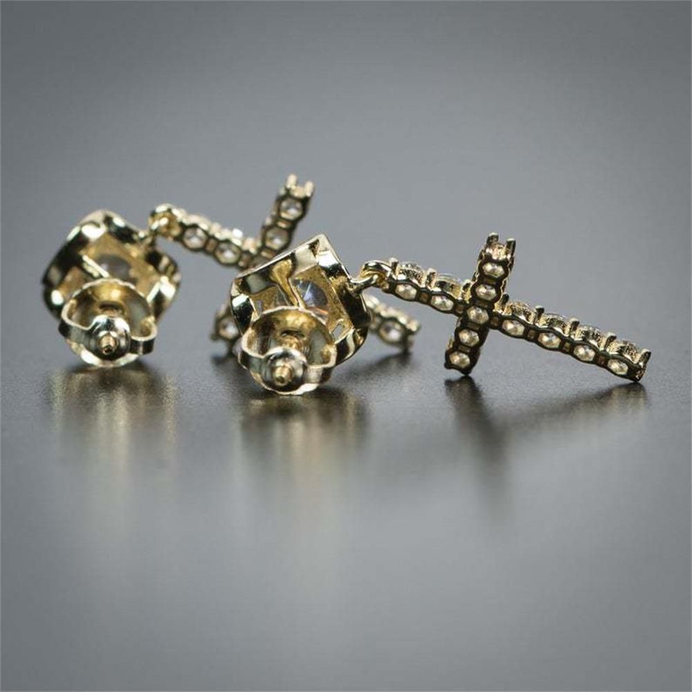 Khuyên Tai Tròn Đính Đá CZ Thời Trang|Khuyên Tai Tròn Đính Đá Zircon