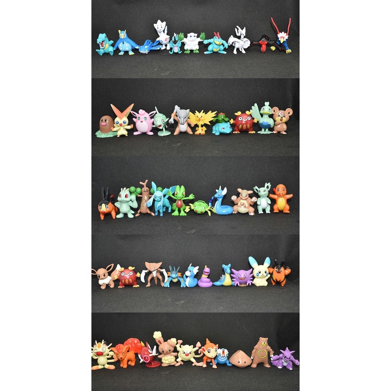 Set 24 Mô Hình Đồ Chơi Pokemon 4cm Nhiều Loại Khác Nhau Cho Bé