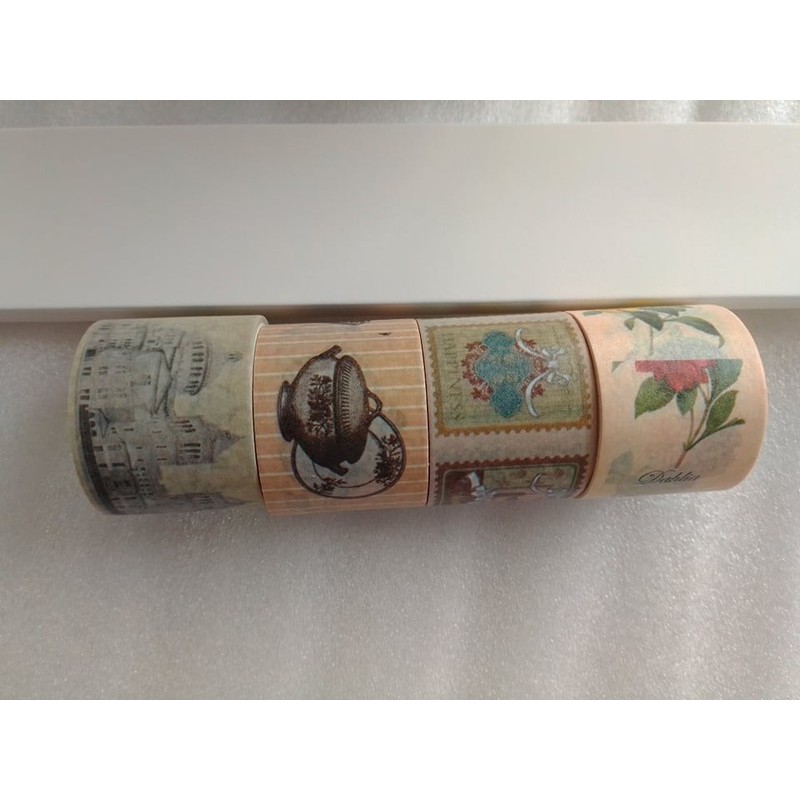 SIÊU RẺ Băng keo Washi tape phong cách VINTAGE