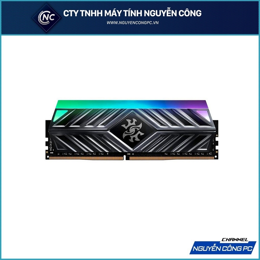 [Mã 154ELSALE2 giảm 7% đơn 300K] RAM Adata XPG Spectrix D41 RGB Grey 8GB (1x8GB) 3600Mhz DDR4