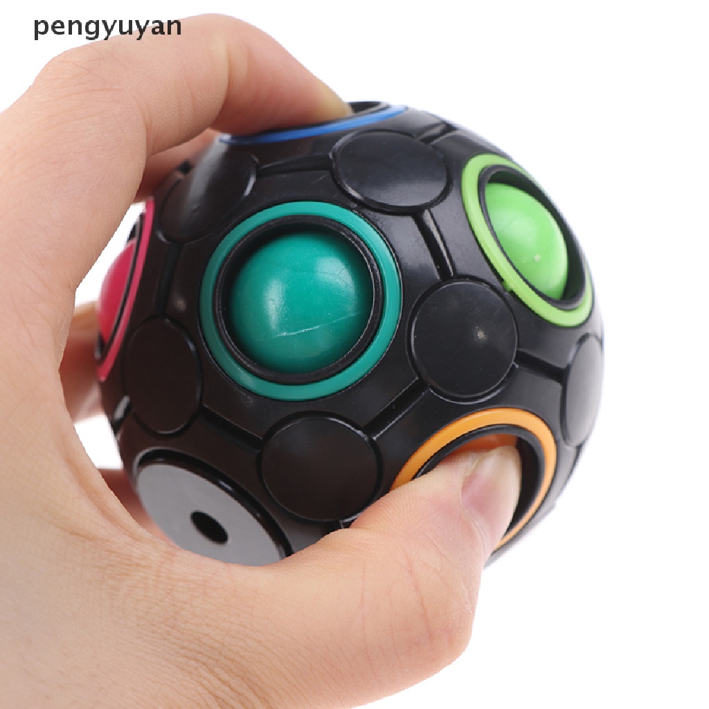 Đồ chơi Fidget Thuốc giảm căng thẳng Rainbow Magic Ball Đồ chơi xếp hình bằng nhựa
