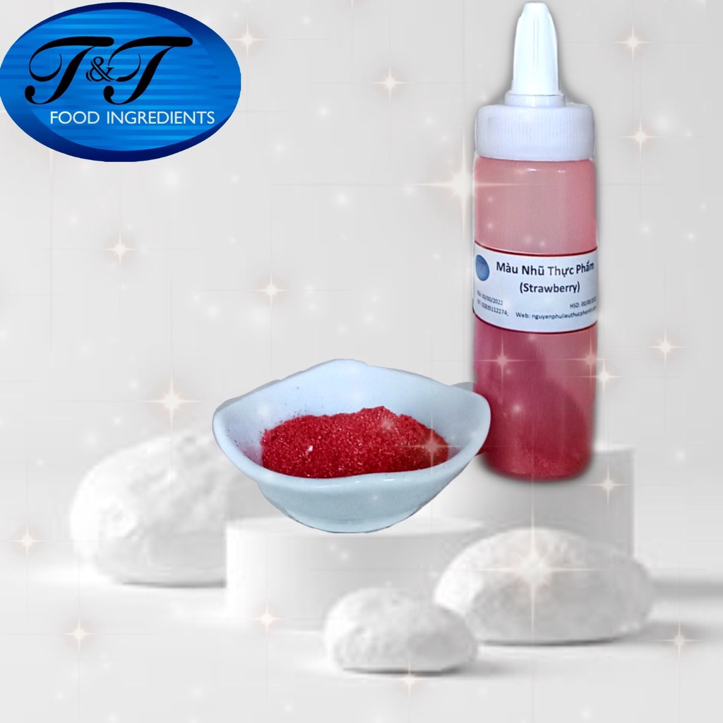 Màu nhũ cho bánh kem