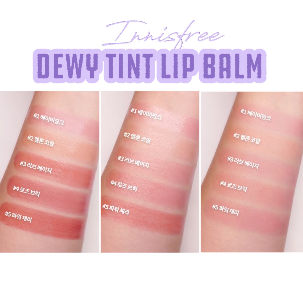 (MẪU MỚI) Son dưỡng có màu Innisfree Glow Tint Lip Balm, Innisfree Dewy Tint Lip Balm