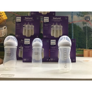 Bình sữa avent natural cổ rộng không núm 125ml 260ml 330ml
