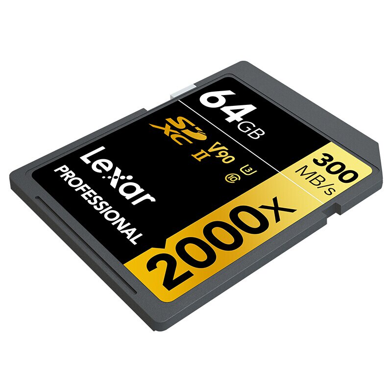 Thẻ Nhớ Lexar 2000X SD 32GB 128GB 64GB Class 10 U3 V90 4K 32 64 128GB 300MB Cho Máy Ảnh SDXC SDHC