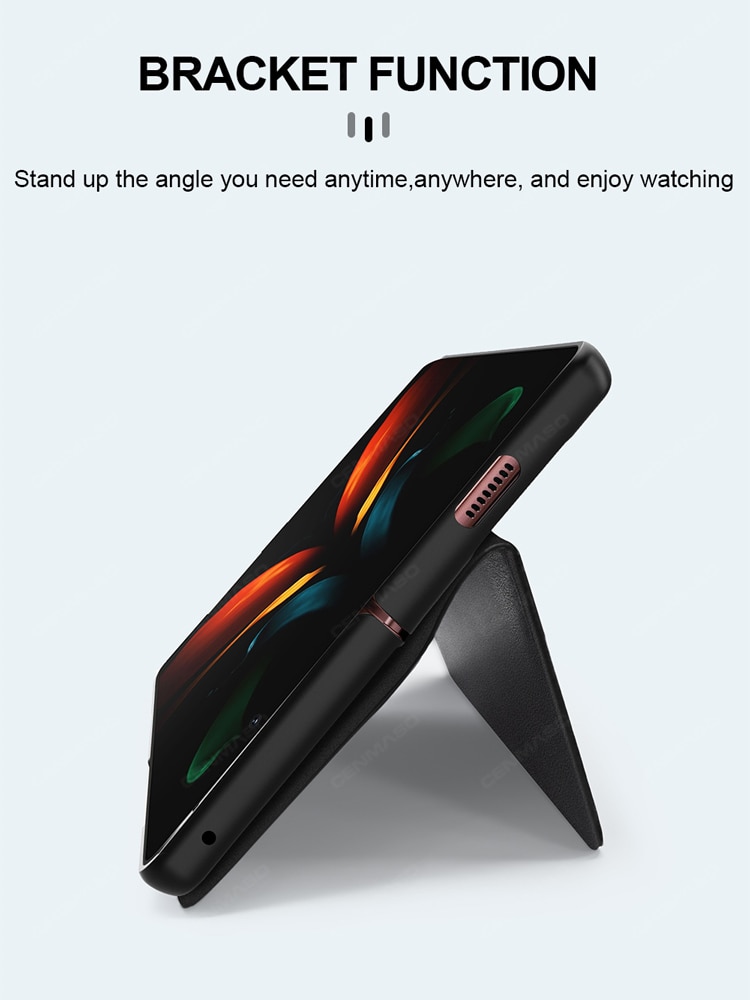 Sang Trọng Bao Da Điện Thoại Nắp Gập Phối Sợi Carbon Cho Samsung Galaxy Z Fold2 Fold 2 Folder 2 5g Ốp | BigBuy360 - bigbuy360.vn