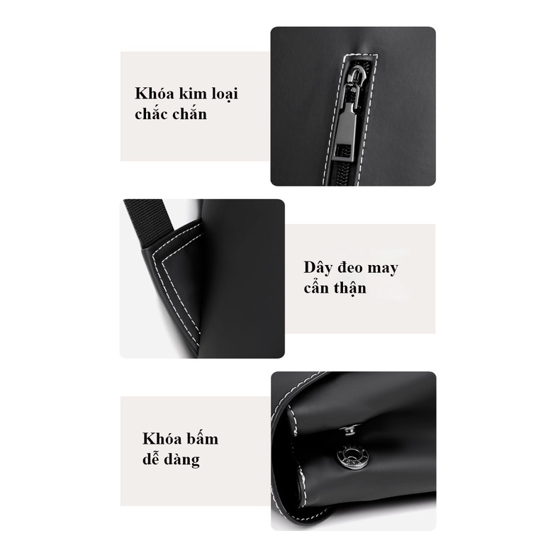 Balo chống sốc Laptop Macbook da PU Nam thời trang Hàn Quốc,PKC-BL07