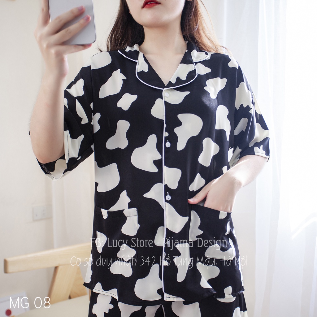 Đồ Bộ Cao Cấp - Bộ Ngủ Pijama Nữ Lụa Nhập Cao Cấp Chất Vải Mềm Mướt Siêu Thoáng Mát Thiết Kế Trẻ Trung Mặc Ở Nhà | BigBuy360 - bigbuy360.vn
