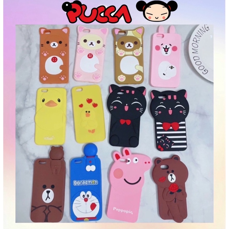 [XẢ KHO]Ốp Lưng iPhone 6Plus/6sPlus Silicone Dẻo Hình Thú Dễ Thương