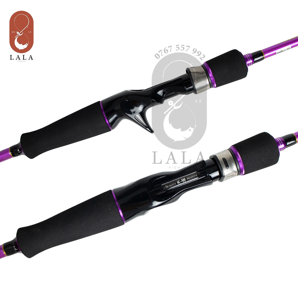 Cần câu lure ngang KW Explorer Carbon 1m8/ 2m1 M bằng carbon chuyên lure cá lóc, cá chẽm,.. tải cá gần 7kg