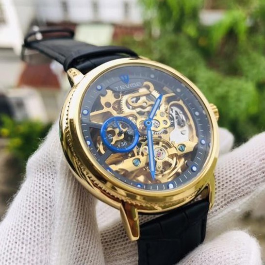 ĐỒNG HỒ TEVISE CƠ Cho Nam  DÂY DA CAO CẤP CHÍNH HÃNG