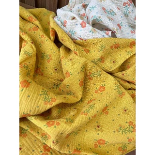 vải xô muslin hoa