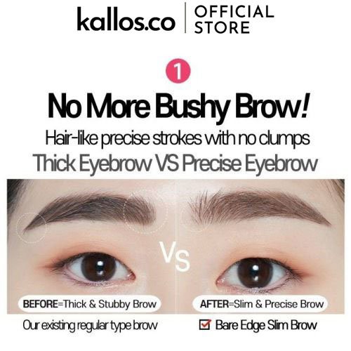 Chì, Mascara Kẻ Mày Etude House Bare Edge Slim Brow, Brow Fixer - Kallos Vietnam