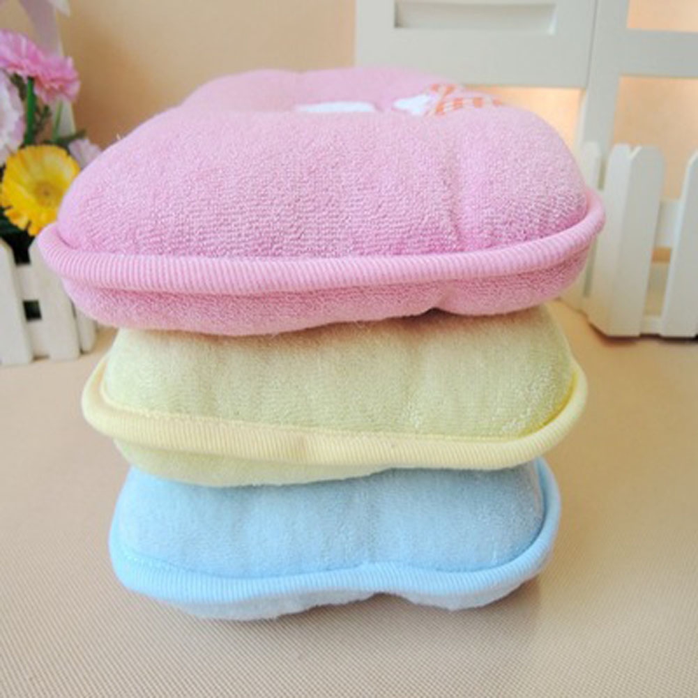 Gối Cố Định Đầu Bằng Cotton Mềm Mại Chống Lăn Hình Voi Hoạt Hình Dễ Thương Cho Bé Sơ Sinh