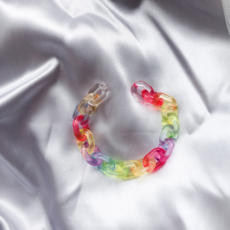 Vòng Tay Thời Trang Màu Cầu Vồng Xinh Xắn