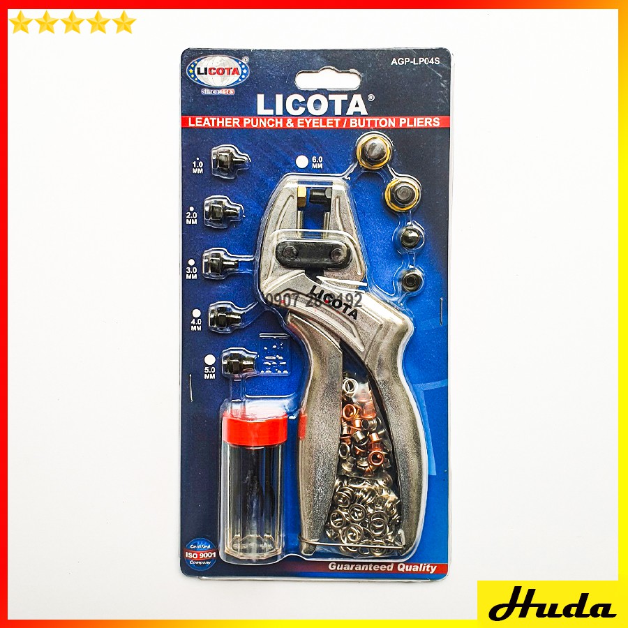 KỀM BẤM KHUY KHOEN LỖ DÂY NỊT ĐA NĂNG LICOTA AGP  DSG