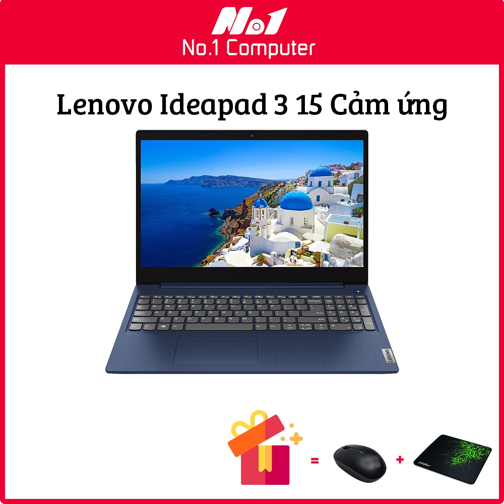 Laptop Lenovo Ideapad 3 15 i3-10110U/RAM 8GB/SSD 256GB/Màn hình 15.6” HD Cảm Ứng