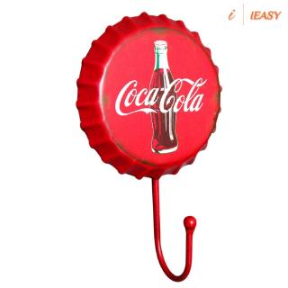 IE❤Home Vintage Metal Painting Beer Bottle Cap Hook Creative Coat Hat Scarf Wall Hanger