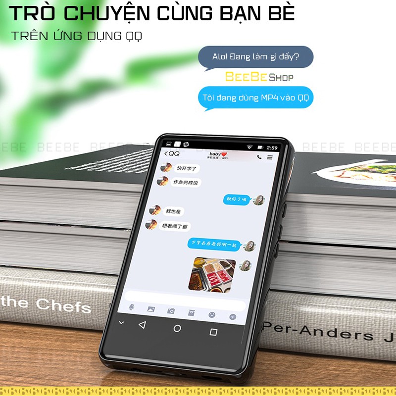 Ruizu H6 - Máy Nghe Nhạc Có Wifi và Bluetooth, Xem Phim HD, Màn Hình Cảm Ứng, Hệ Điều Hành Android 5.1