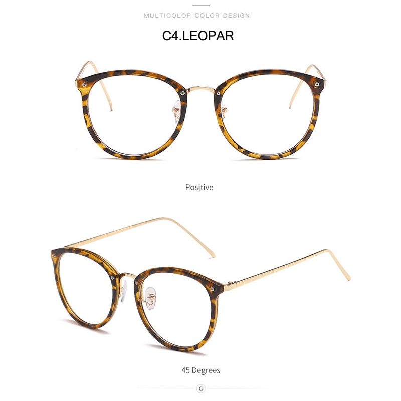 Kính Mát Tròn Gọng Kim Loại Phong Cách Retro 8312