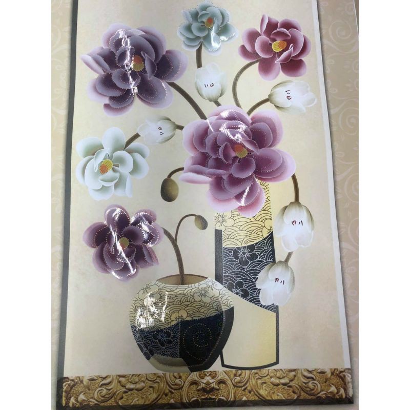 Tranh dán tường 4d hiệu ứng nổi cực đẹp/ decal dán tường chơi tết KT 30*50cm( giao họa tiết ngẫu nhiên)