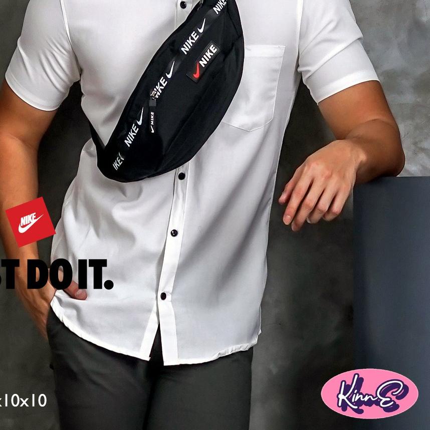 Hàng Có Sẵn Túi Đeo Hông Nike_Giày Đen Nhập Khẩu Chất Lượng Cao Chống Thấm Nước Cho Nam