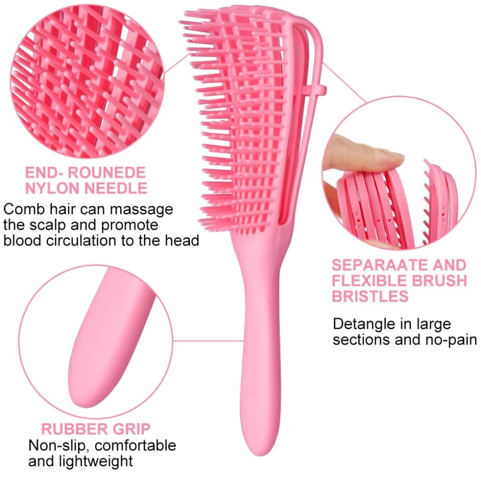 Lược Chải Tóc KEBIDUMEI Chống Tĩnh Điện Massage Da Đầu Cho Tóc Xoăn/Tóc Ướt