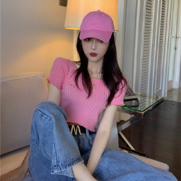 Áo Dệt Kim Ngắn Tay Thời Trang Mùa Hè Cho Nữ