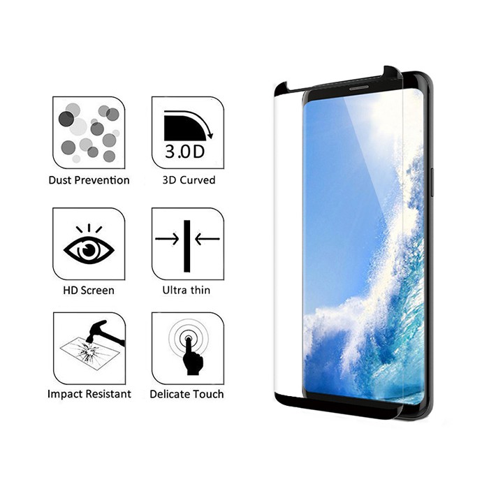 Kính cường lực cong bảo vệ màn hình cho Samsung Galaxy Note 8 Note 9