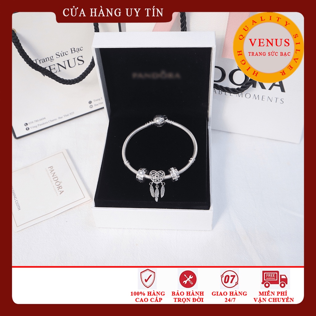 Vòng charm mệnh Kim đơn giản- Bạc 925 cao cấp- VENUS002