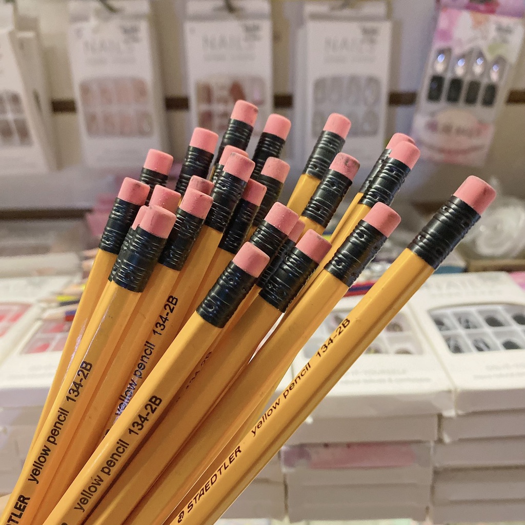 Bút chì gỗ cao cấp 2b kèm tẩy Made in Indonesia