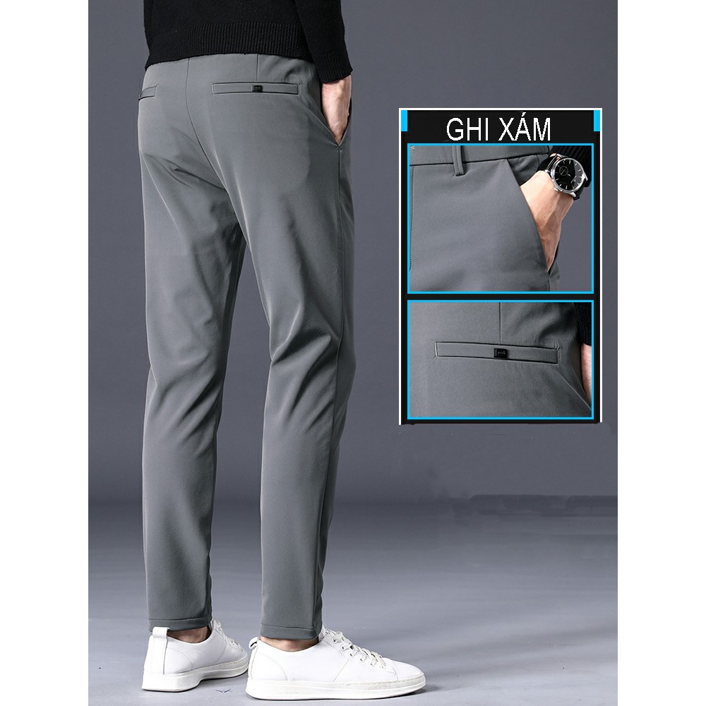 Quần tây nam vải co giãn ống côn ĐẲNG CẤP thời trang nam , quần baggy nam kiểu dáng suông rộng | BigBuy360 - bigbuy360.vn
