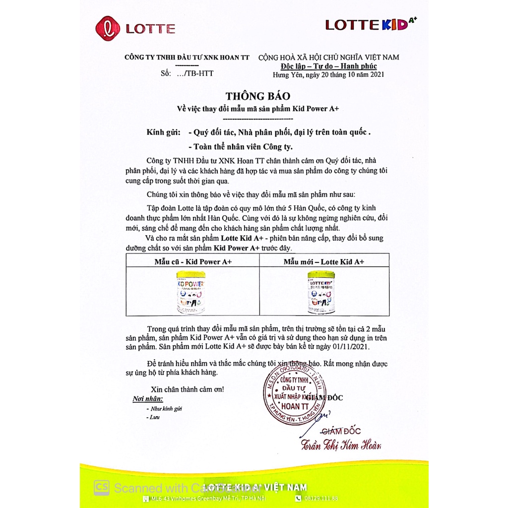 Combo 5 Lon Sữa Lotte Kid thay thế Kid power 750g [Date 2024]