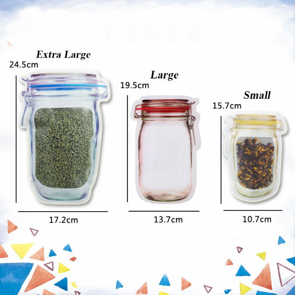 Bộ 5 Túi Zip Đựng Thực Phẩm Có Thể Tái Sử Dụng