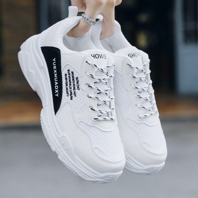 Giày thể thao nam sneakers - trắng sườn chữ siêu chất