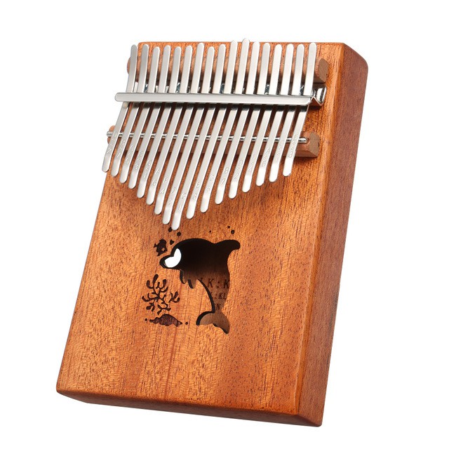 [Giao hỏa tốc] Đàn kalimba 17 phím gỗ nguyên khối Mahagony GECKO000019 cho bạn mới biết chơi