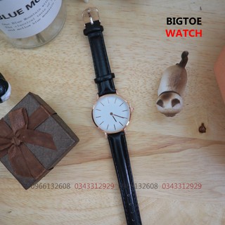 Đồng hồ DD&W nam nữ dây da D8732 sang trọng lịch lãm