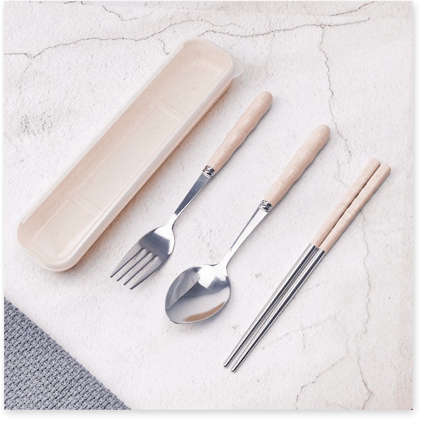 Bộ thìa, đũa, dĩa inox cao cấp - An toàn, vệ sinh, đẹp mắt