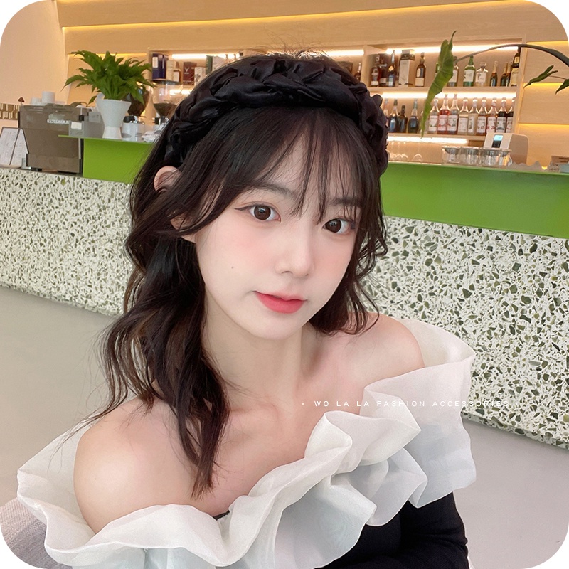 Băng Đô Cài Tóc Dày Chống Trượt Thời Trang Hàn Quốc Cho Nữ