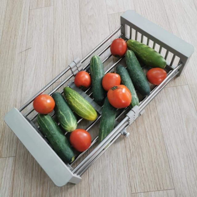 RỔ CO GIÃN ĐẶT NGANG BỒN RỬA BÁT MẪU MỚI