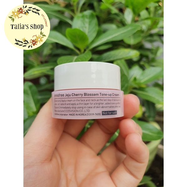 Kem Dưỡng Innisfree Jeju Cherry Blossom Tone Up/Jelly Cream 10ml