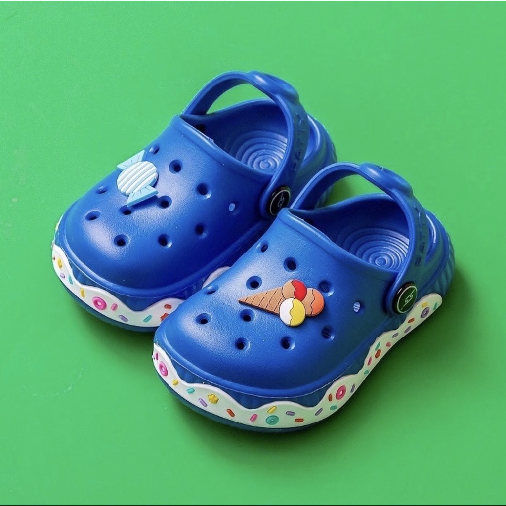 Sục/dép nhựa xốp Mario hình thú siêu nhẹ, êm chân cho bé trai gái 1-5 tuổi